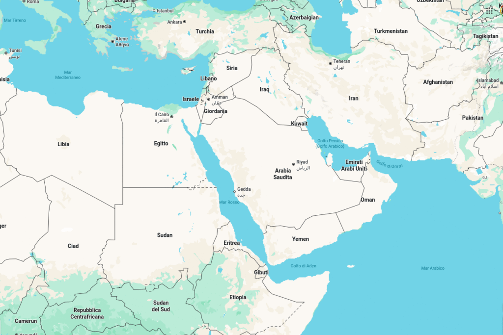 Cartina Sudan