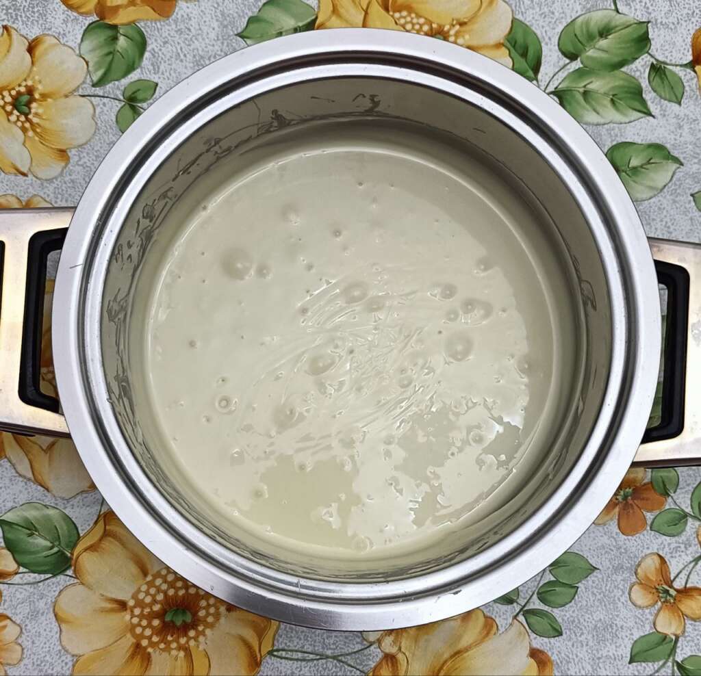 Cioccolato bianco fuso