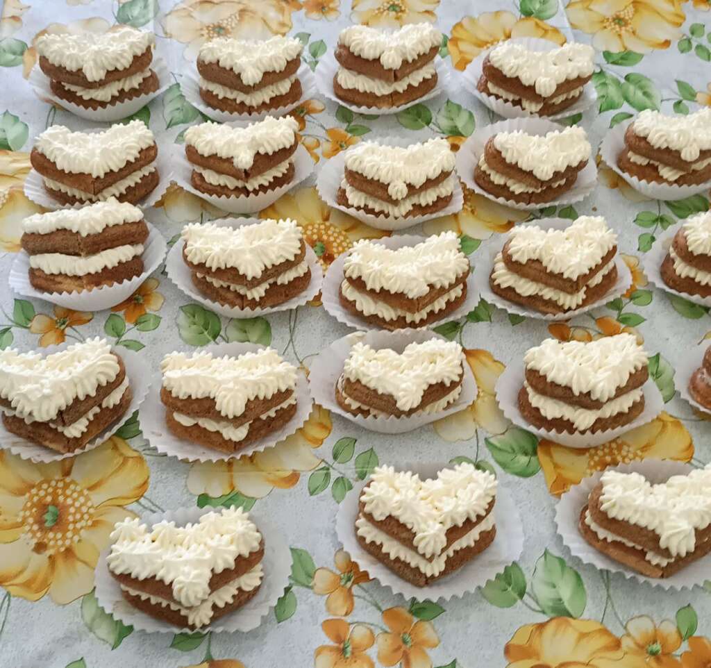 2° strato dei cuori al tiramisù