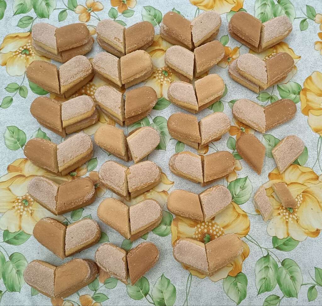 Savoiardi messi a cuore