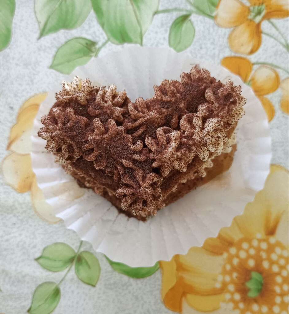 Cuore al tiramisù singolo