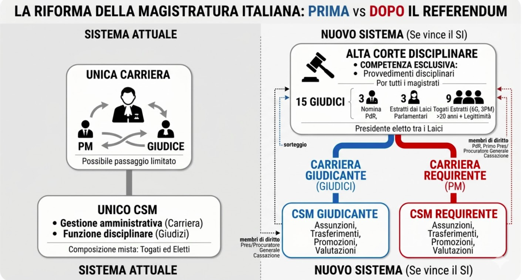 Referendum Magistratura: Cosa Cambia se vince il SI