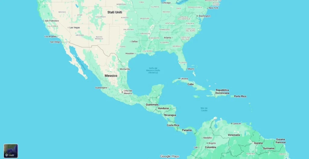 Cartina USA-VENEZUELA